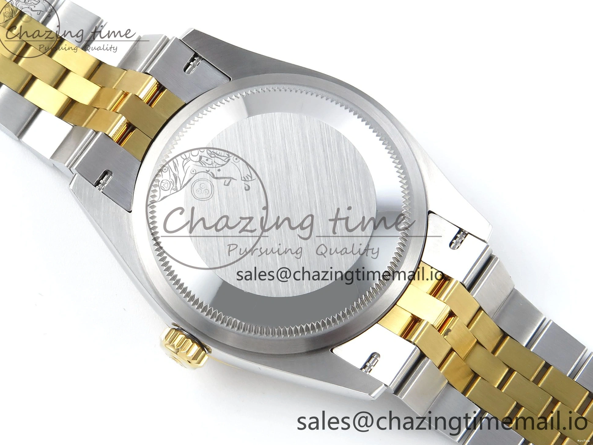 MiroTime 1225 DateJust 36 126233 EWEF Best Edition YG Leaf Dial on SS YG Jubilee Bracelet A Sporty 628